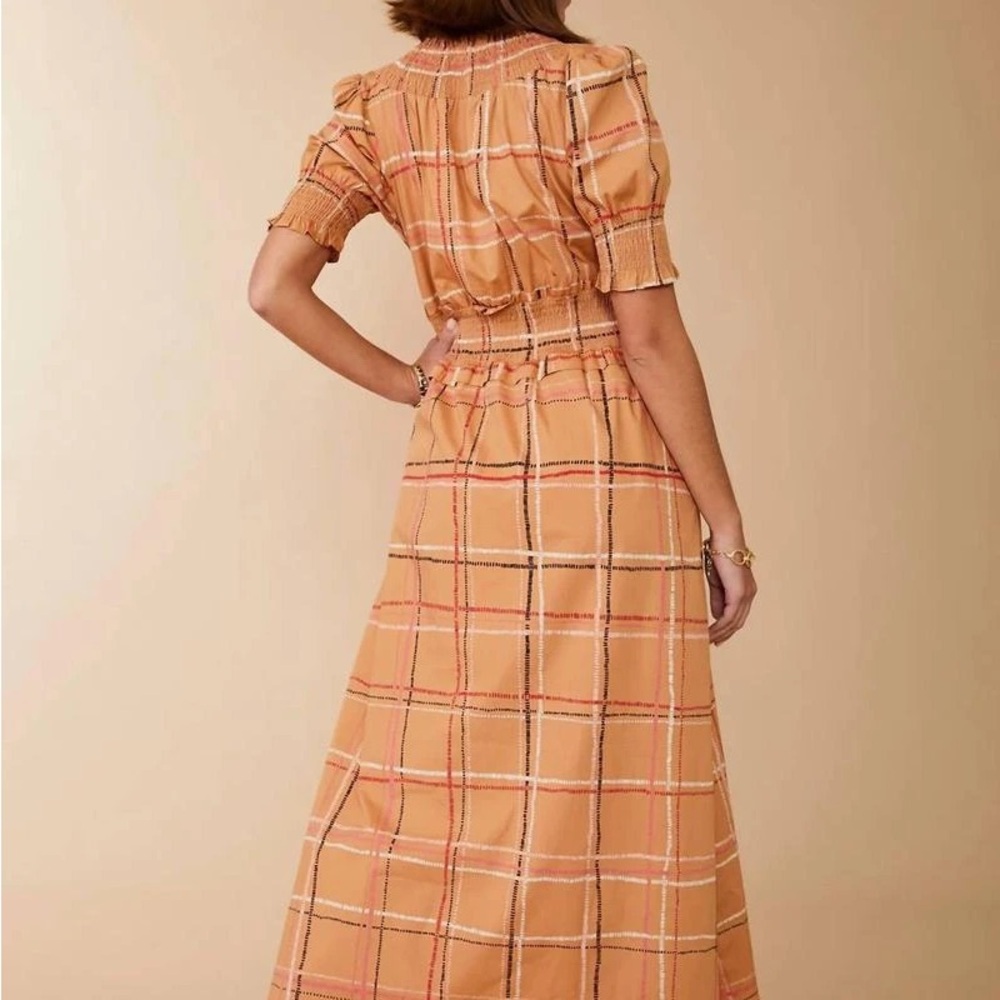 Spartina 449 Terracotta Check Maxi Dress - Picture 8 of 9